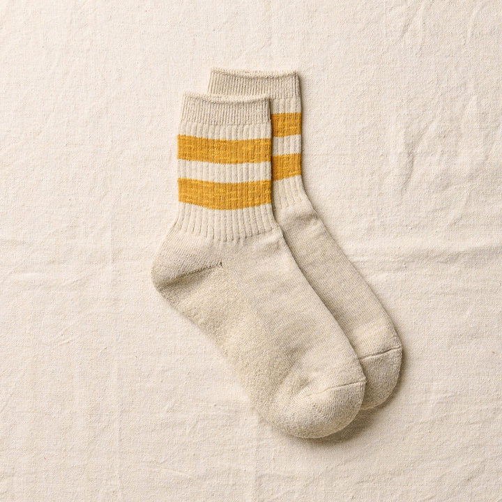 YAHAE ORGANIC COTTON LINEN PILE SOCKS