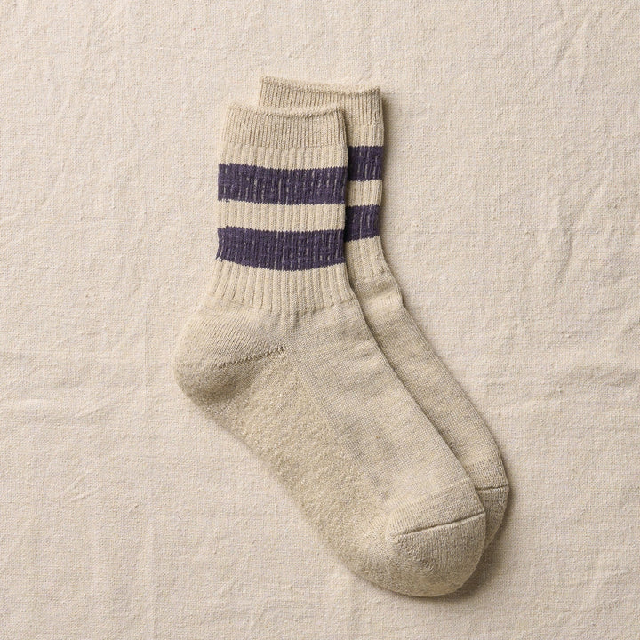 YAHAE ORGANIC COTTON LINEN PILE SOCKS