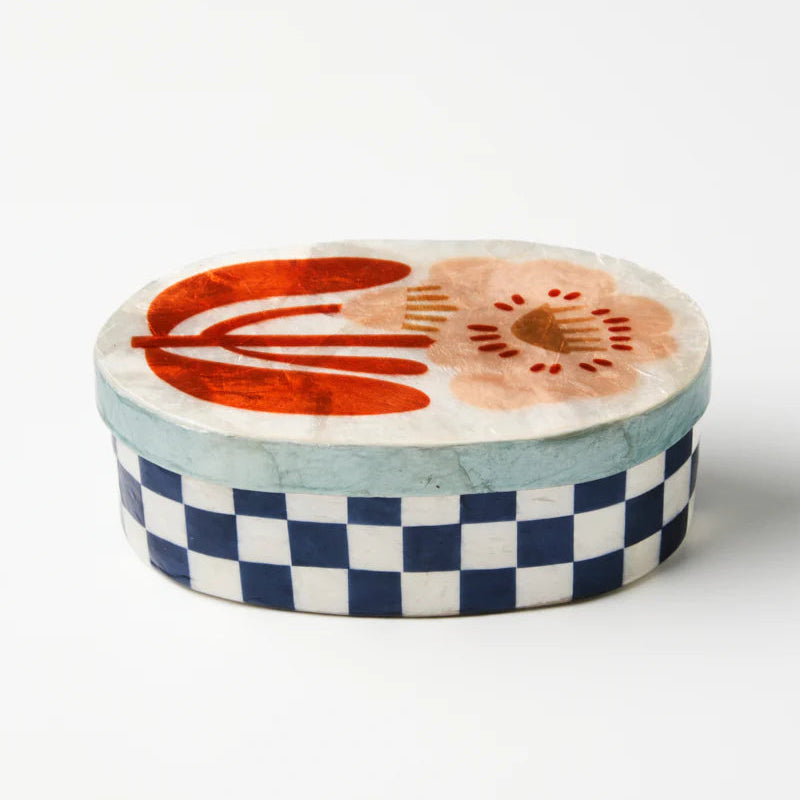 J & CO PARADIS NAVY LARGE BOX