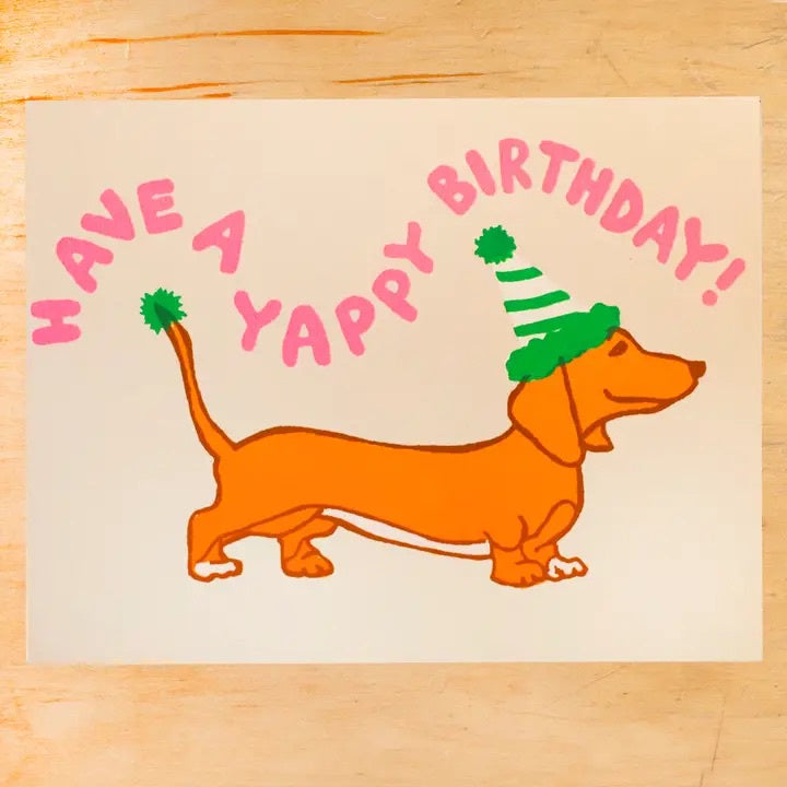 ALPHABET STUDIOS HAVE A YAPPY BIRTHDAY CARD