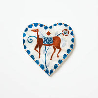 J & CO PALOMA HEART: WHITE HORSE
