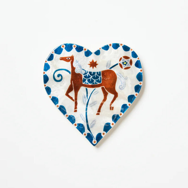 J &amp; CO PALOMA HEART: WHITE HORSE