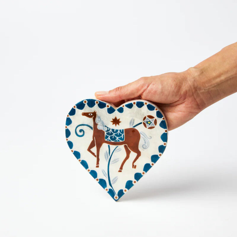 J & CO PALOMA HEART: WHITE HORSE