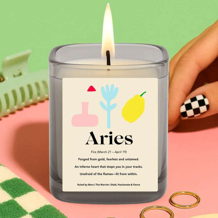 DAMSELFLY LUXE ZODIAC CANDLE: ARIES