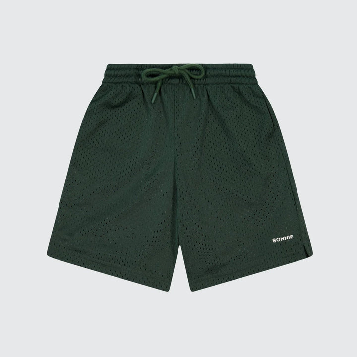 SONNIE BAGGY BASKETBALL SHORTS: FOREST GREEN