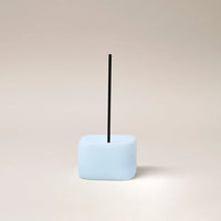 GENTLE HABITS FROSTED CUBE INCENSE HOLDER: BLUE