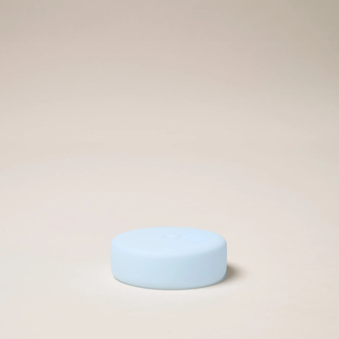 GENTLE HABITS FROSTED GLASS LARGE INCENSE HOLDER: BLUE
