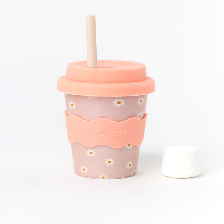 CHINO CLUB BABYCHINO CUP : PINK DAISY /  4OZ