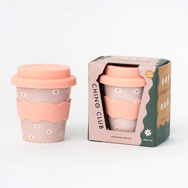CHINO CLUB BABYCHINO CUP : PINK DAISY /  4OZ