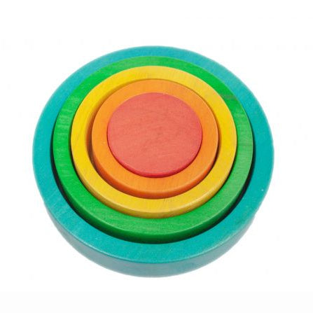 QTOYS COLOURED STACKING BOWLS