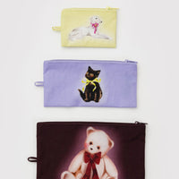 BAGGU FLAT POUCH SET: FANCY ANIMALS