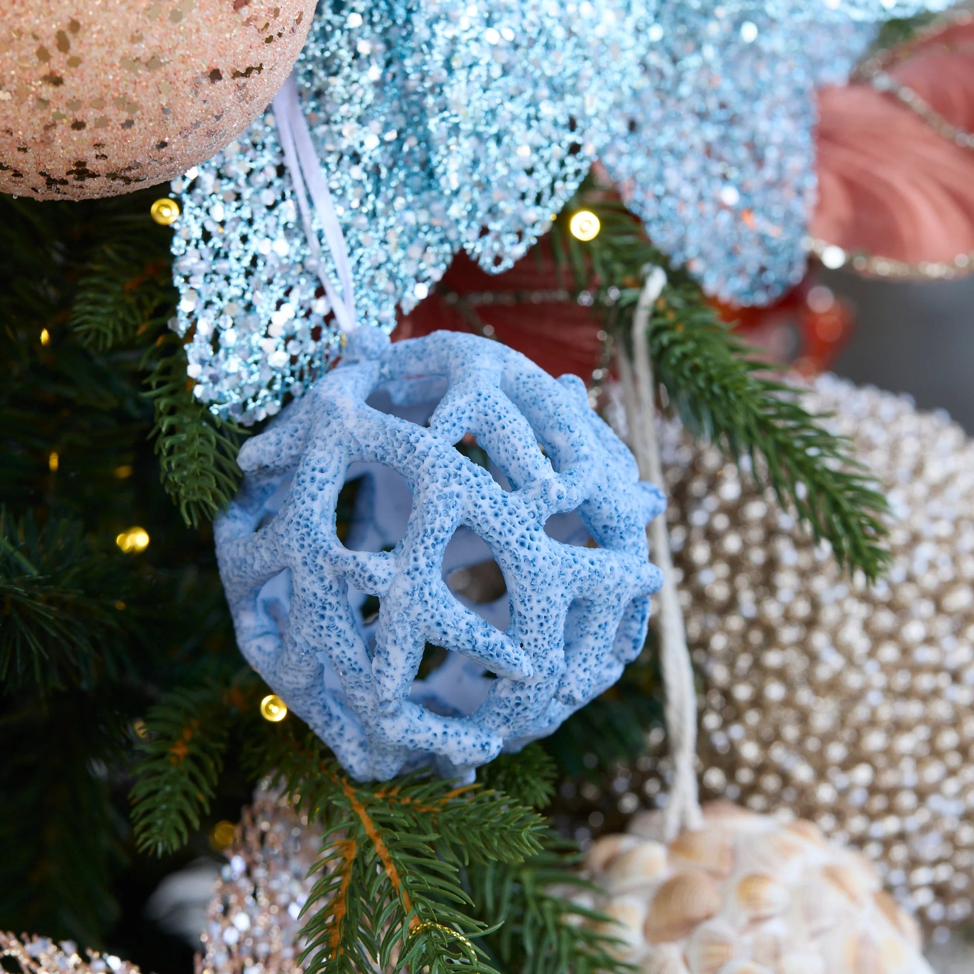 BLUE CORAL BAUBLE