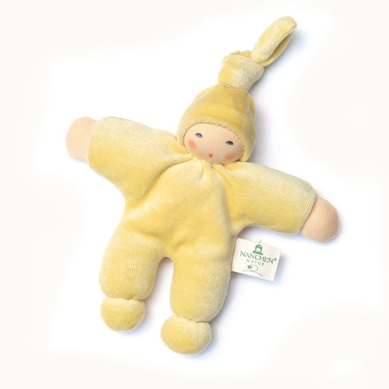 Nanchen Natur Pimpel Doll Butter Yellow - waldorf baby doll