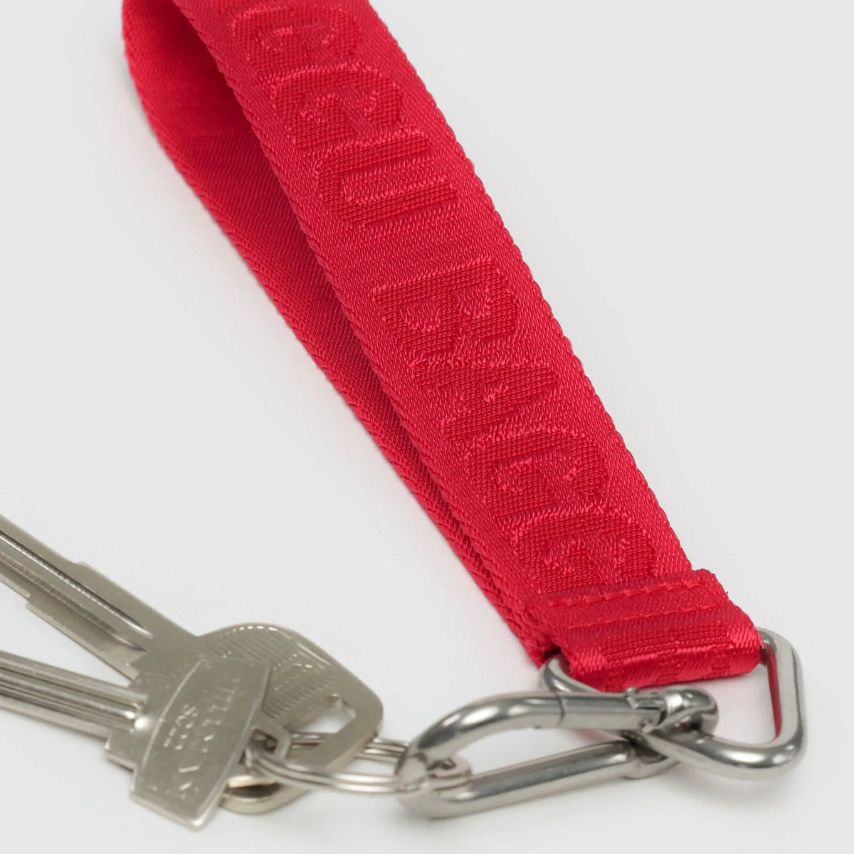 BAGGU LOGO KEYCHAIN: RED