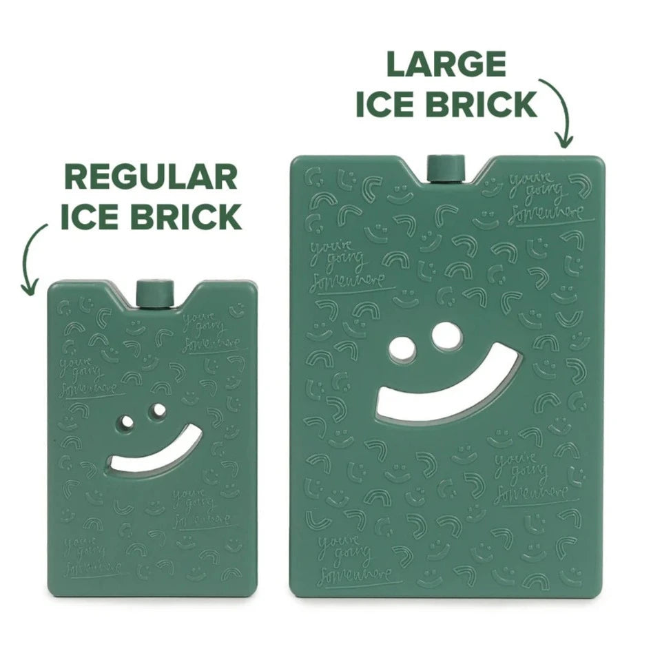 THE SOMEWHERE CO ICE BRICK LARGE: FOREST GREEN