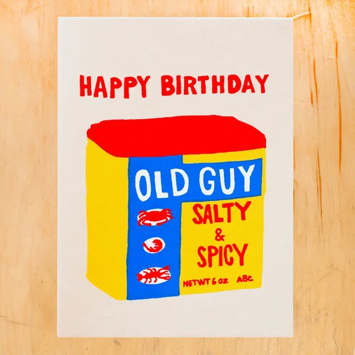 ALPHABET STUDIOS OLD GUY BIRTHDAY CARD