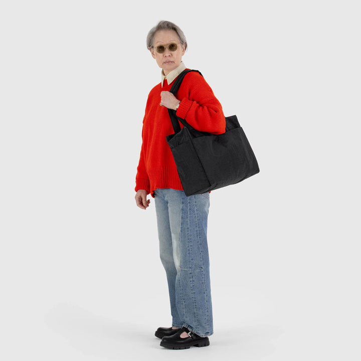 BAGGU SMALL CLOUD CARRY-ON: BLACK