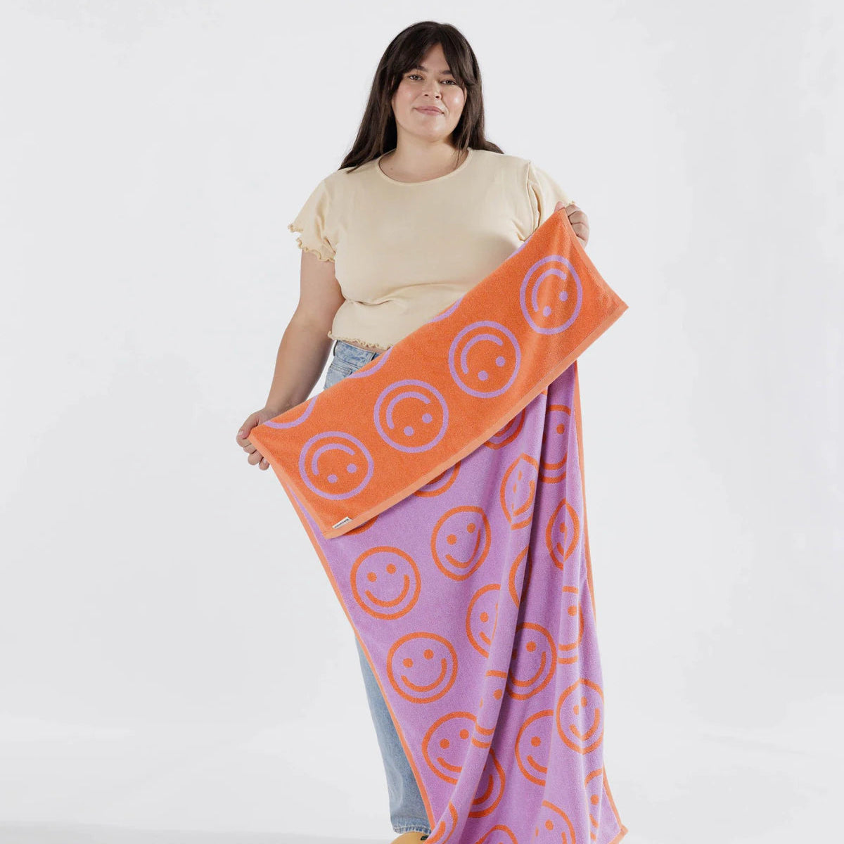 BAGGU BATH TOWEL: HAPPY LILAC