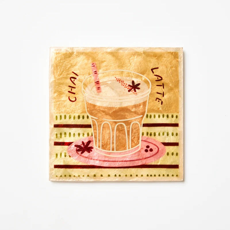 J & CO BARISTA WALL ART: CHAI LATTE