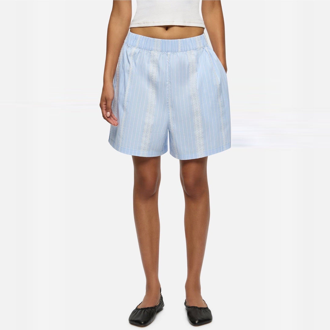 Blanca Bronte Lace Shorts, Blue