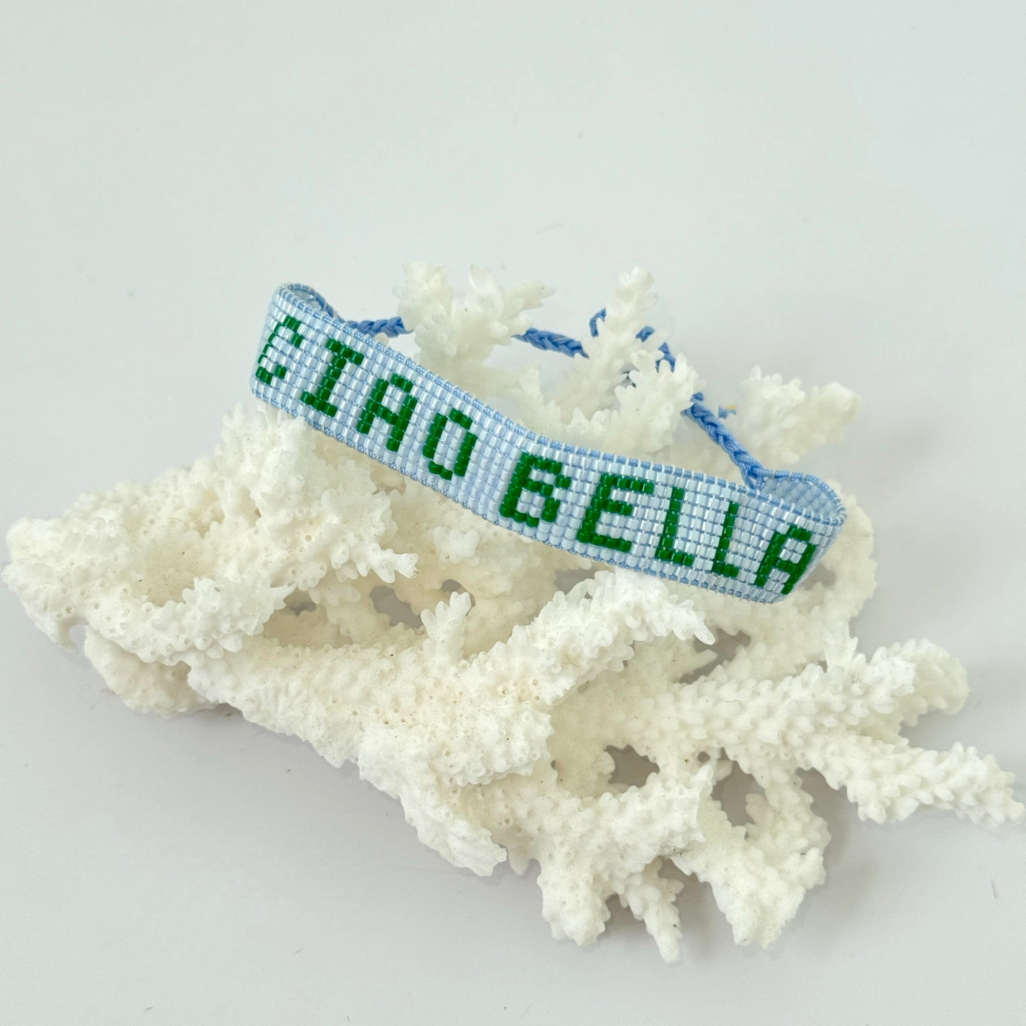 ISABELLA REDWOOD SCRIPTS & MOTIFS BEADED BRACELET