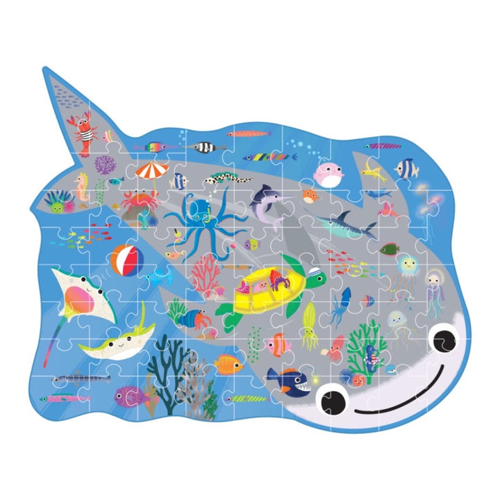 FLOSS &amp; ROCK 60 PC SHAPED JIGSAW PUZZLE, OCEAN