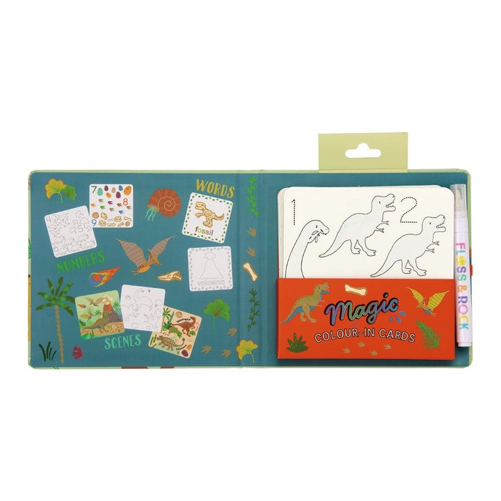 FLOSS &amp; ROCK MAGIC WATER COLOURING, DINO