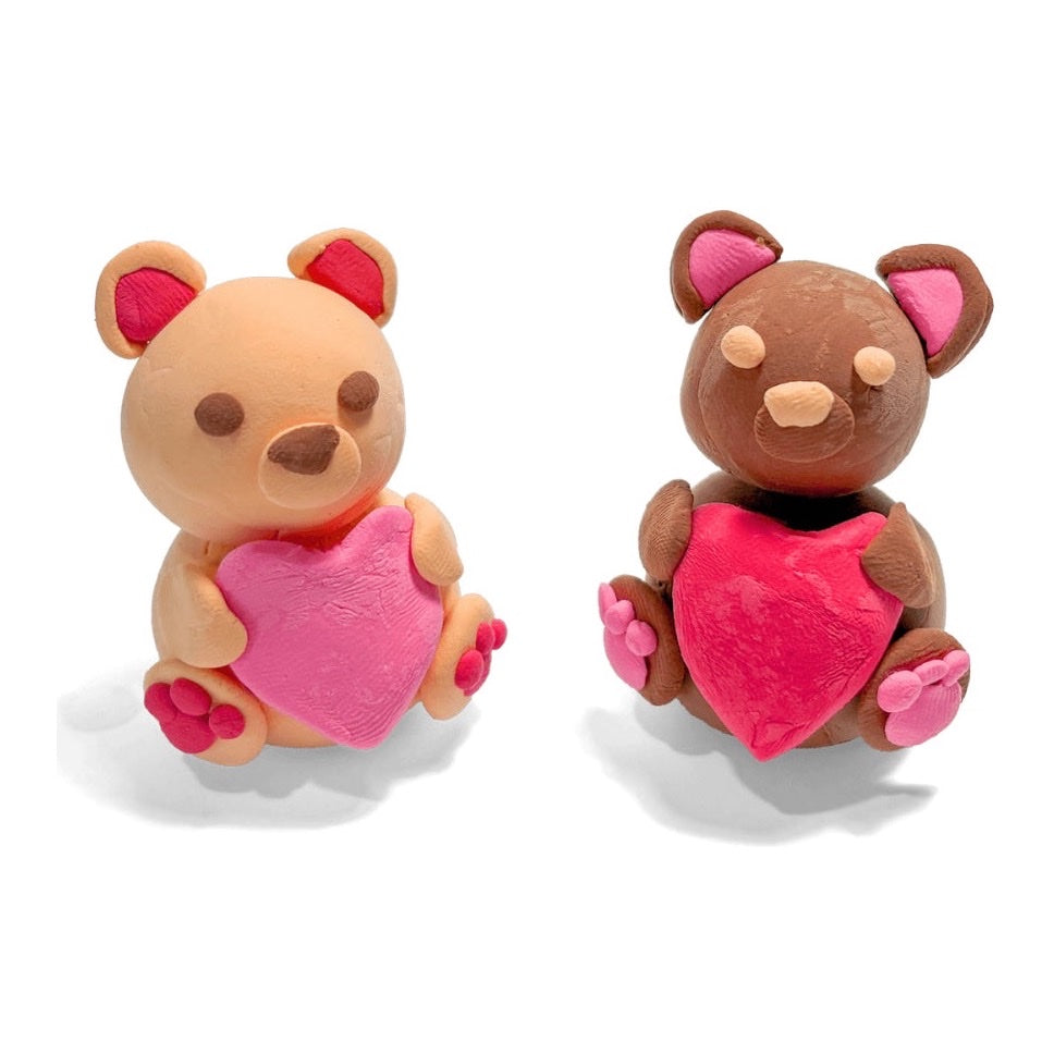 OOLY CREATIBLES AIR DRY CLAY KIT, LOVELY BEAR BFFS