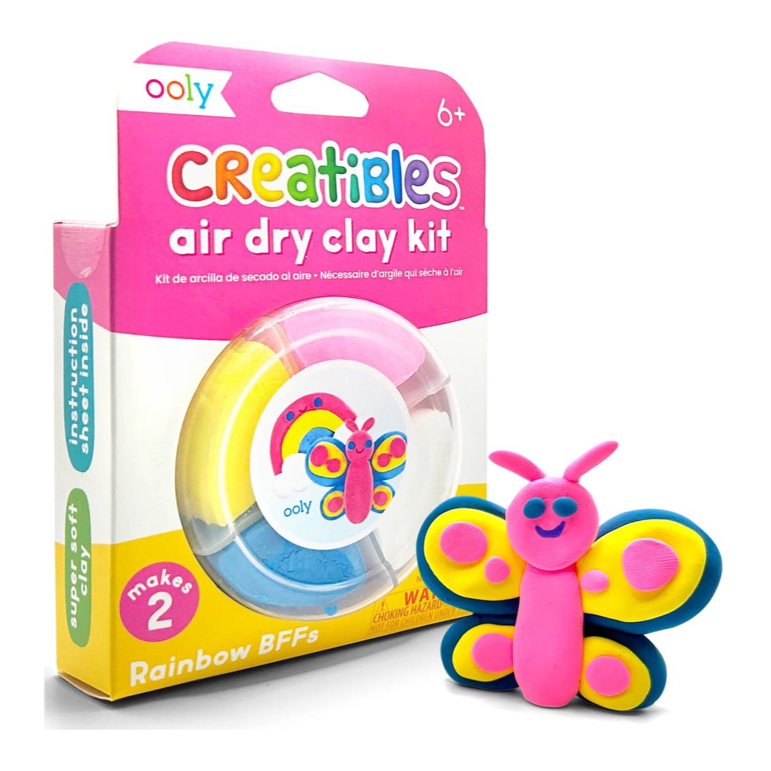 OOLY CREATIBLES AIR DRY CLAY KIT, RAINBOW BFFS