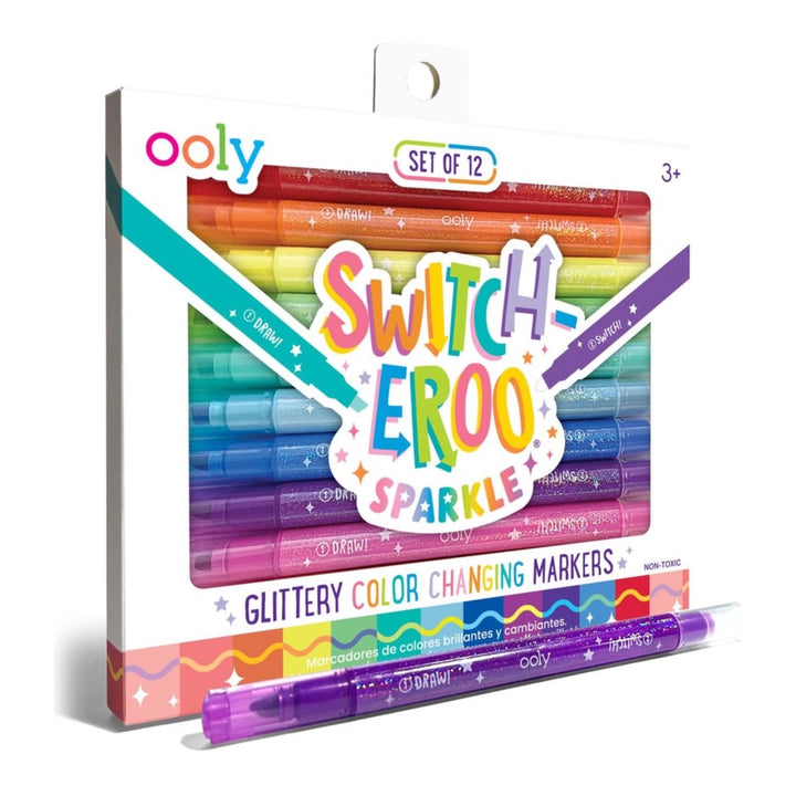 OOLY MARKERS, SWITCHEROO SPARKLE MARKERS/12