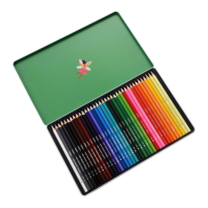 REX LONDON 36 COLOURING PENCILS, FAIRIES IN THE GARDEN