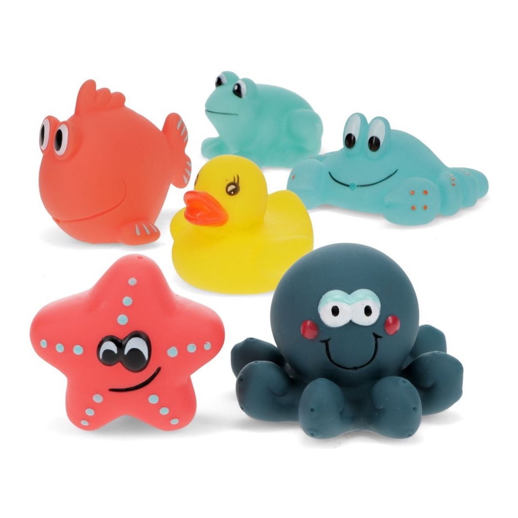 REX LONDON BATH TOYS SET 6, AQUATIC