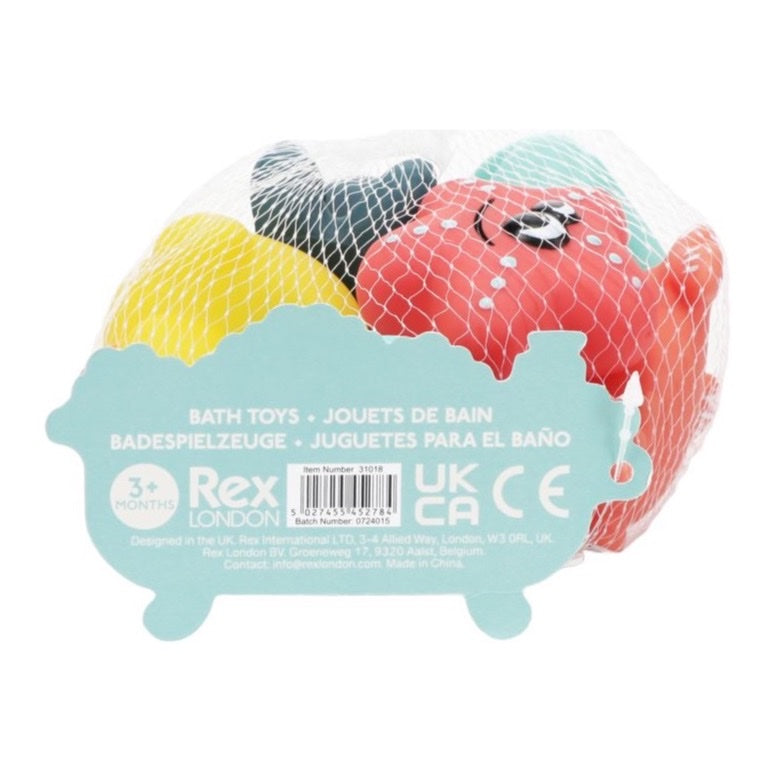 REX LONDON BATH TOYS SET 6, AQUATIC