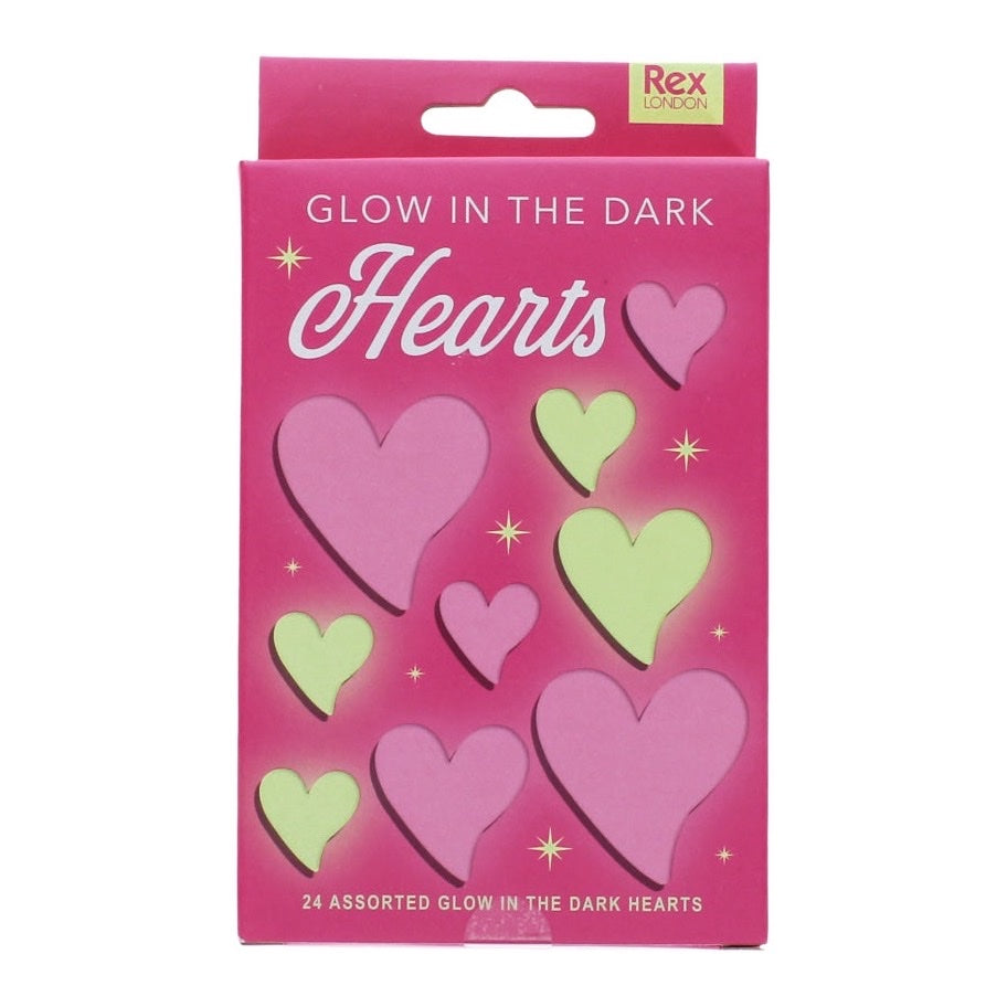 REX LONDON GLOW IN DARK, HEARTS