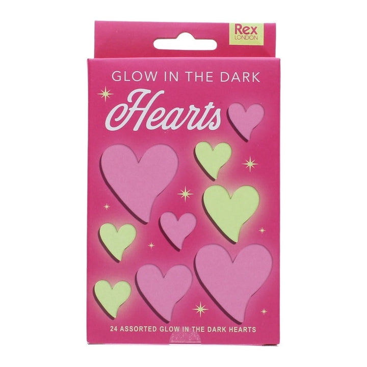 REX LONDON GLOW IN DARK, HEARTS