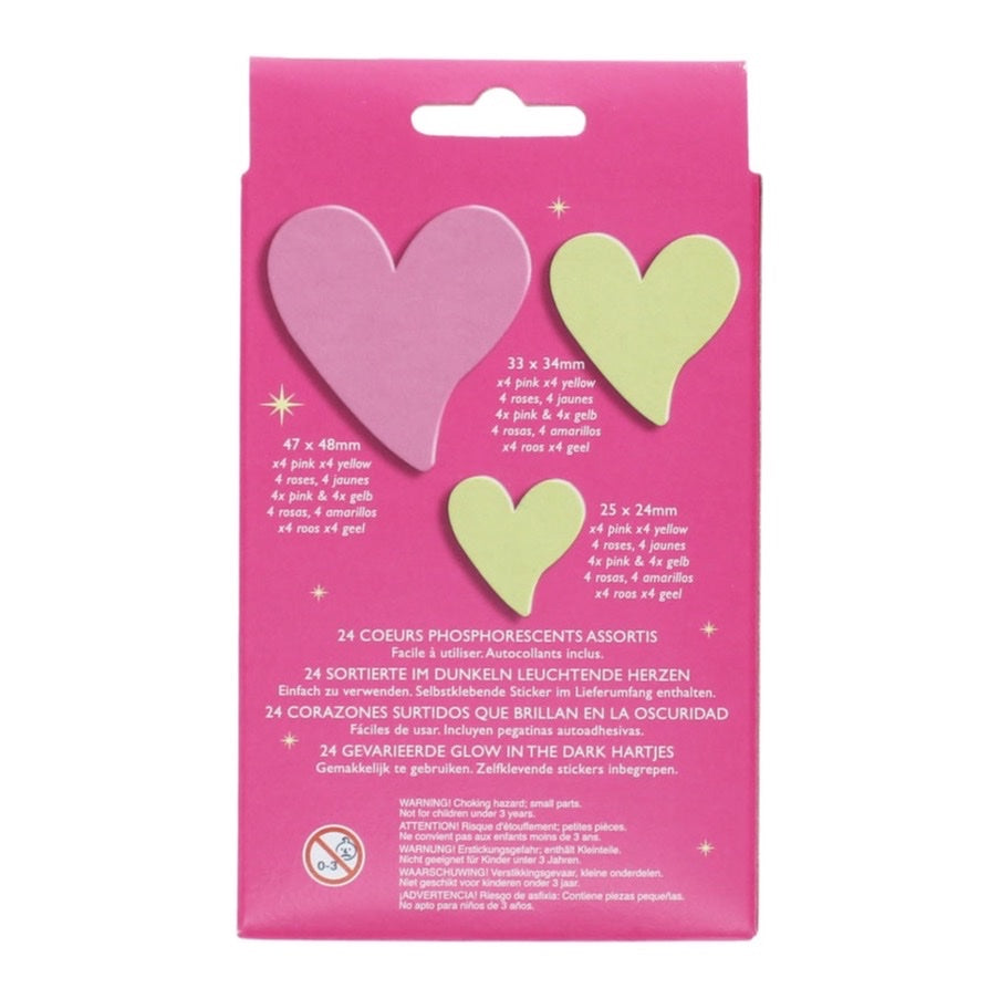 REX LONDON GLOW IN DARK, HEARTS