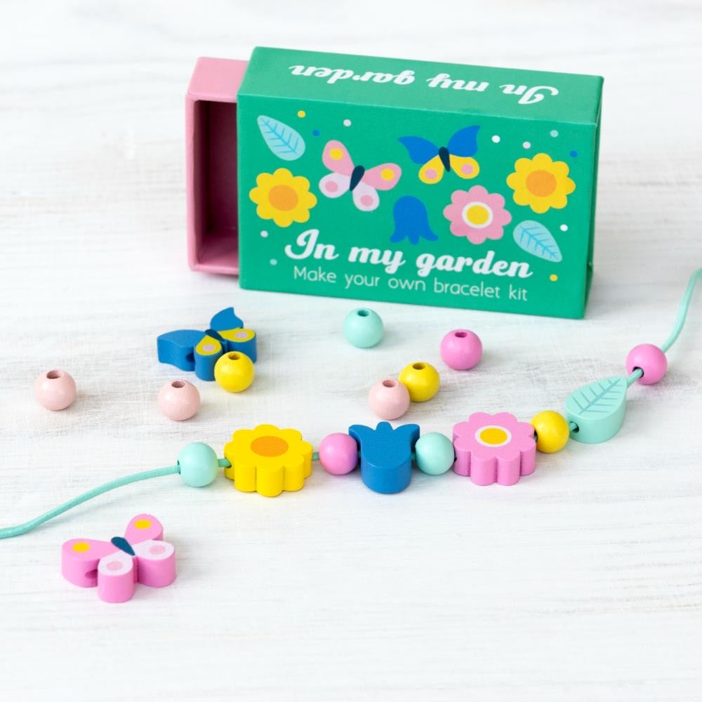 REX LONDON WOODEN BRACELET KIT, GARDEN
