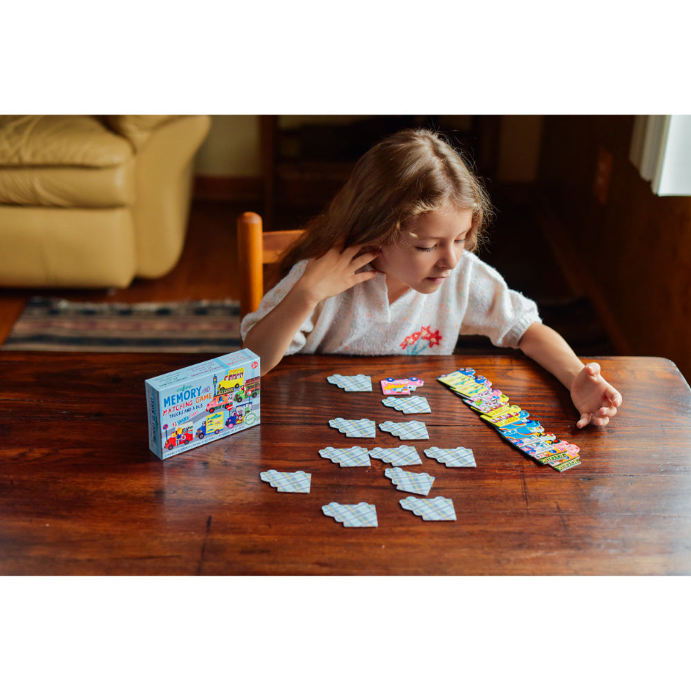 EEBOO MEMORY &amp; MATCHING GAME, TRUCKS &amp; BUS