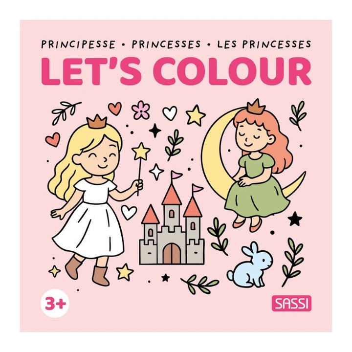 SASSI COLOURING BOOK SQUARE, PRINCESSES