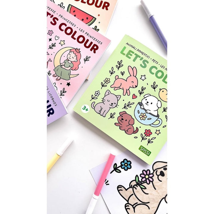 SASSI COLOURING BOOK SQUARE, PRINCESSES