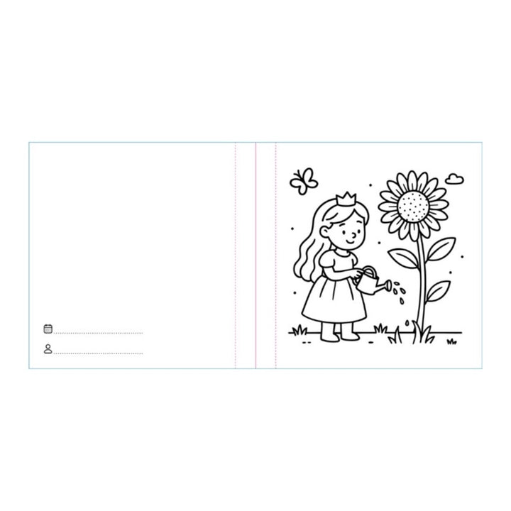 SASSI COLOURING BOOK SQUARE, PRINCESSES