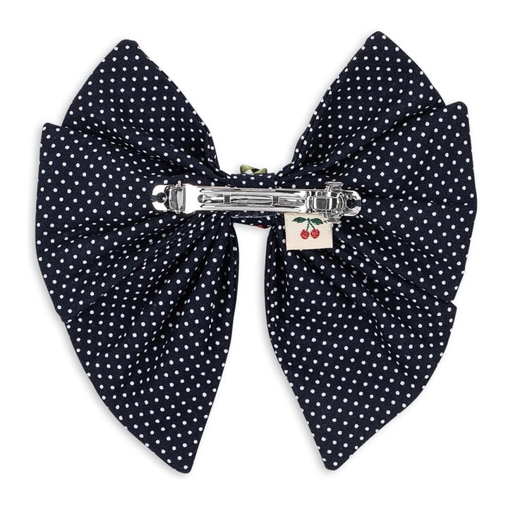 Konges Sløjd Rose Rouge Bow Hair Clip, Dot Nuit