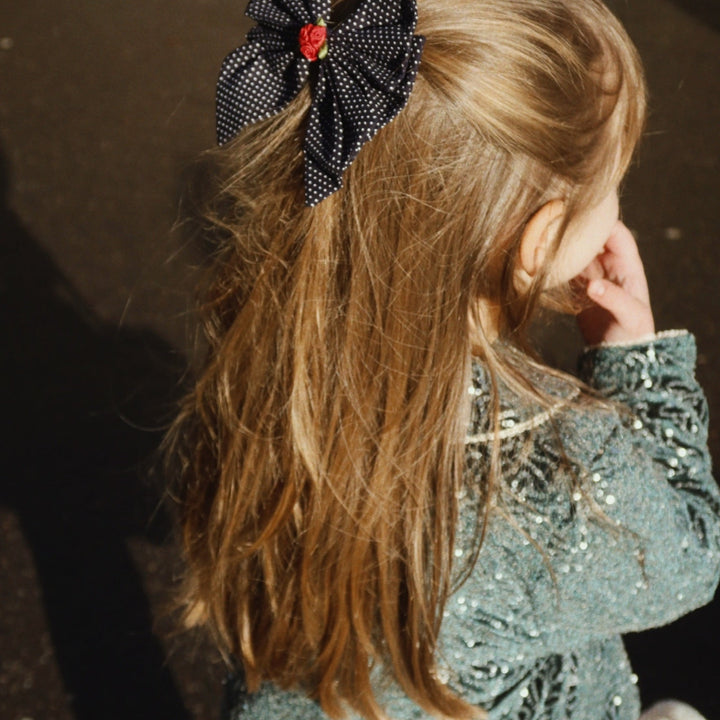 Konges Sløjd Rose Rouge Bow Hair Clip: Dot Nuit, lifestyle