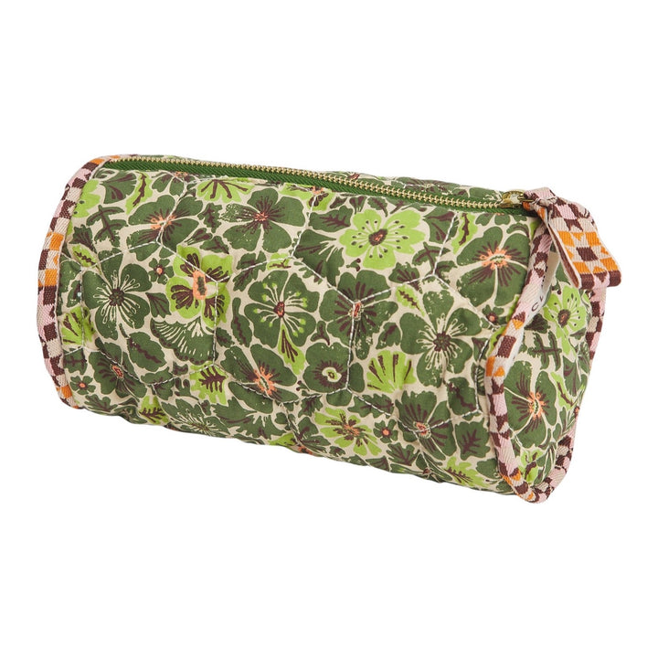 Sage &amp; Clare Magnolia Makeup Bag, Cactus Green