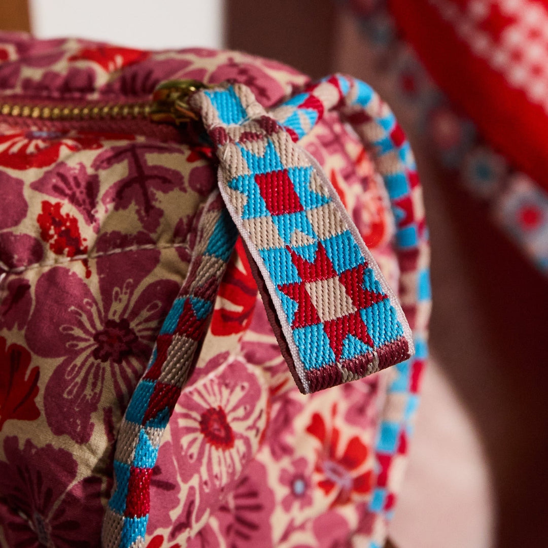 Sage &amp; Clare Magnolia Makeup Bag, Poppy