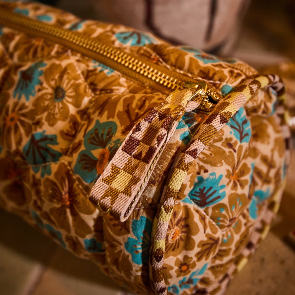 Sage & Clare Magnolia Makeup Bag, Turquoise