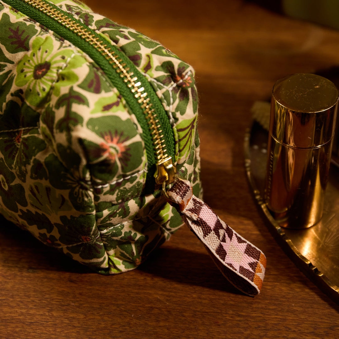 Sage &amp; Clare Magnolia Travel Pouch, Cactus Green