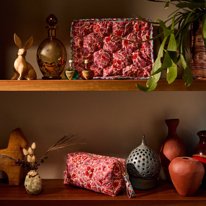 Sage &amp; Clare Magnolia Travel Pouch, Poppy