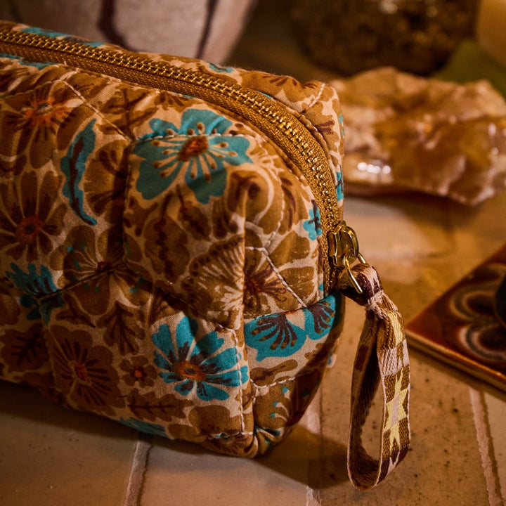Sage &amp; Clare Magnolia Travel Pouch, Turquoise
