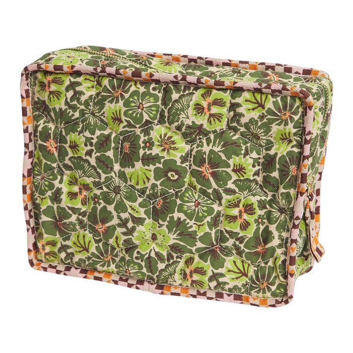 Sage &amp; Clare Magnolia Vanity Bag, Cactus Green